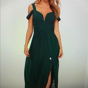 Green maxi dress